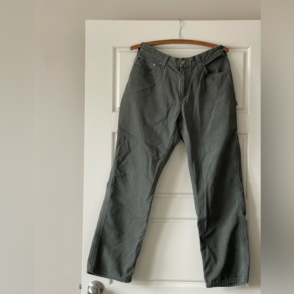 Vintage green Carhartt cargo carpenter pants